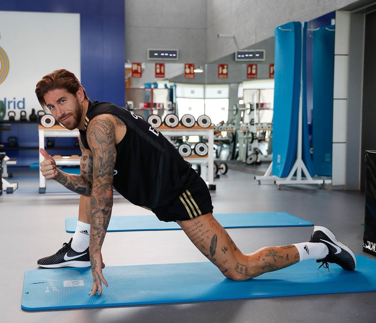 SergioRamos's tweet photo. Back with @realmadrid
😊🏋️‍♂️💪
#HalaMadrid https://t.co/aIlyEfTBdT