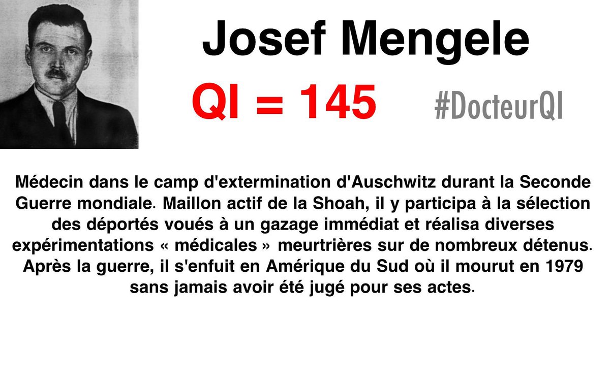 VincentCespedes's tweet photo. Les pires monstres froids peuvent avoir un haut #QI. Cette mesure de l’#intelligence n’a rien de scientifique ; ceux qui la brandissent à tous bouts de champs sont des charlatans. L’heure est à l’#IntelligenceConnective, à la co-construction du #sens et des #valeurs !
#DocteurQI https://t.co/Bz7gujzREh