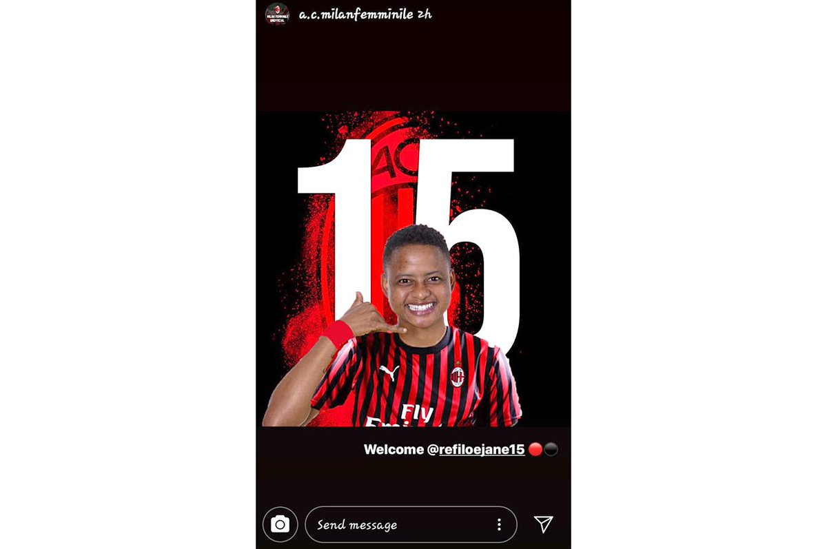VUT_Online's tweet photo. VUT Sports Management Alumnus signs with AC Milan.
Milan - Italy. Refiloe Jane, Banyana Banyana Vice-Captain and VUT Alumnus, has signed a contract with AC Milan. The signing comes nearly a year following her signing with Australia's Canberra United in 2018.
#VUTPride
#Number15 https://t.co/8lO0p56ROH