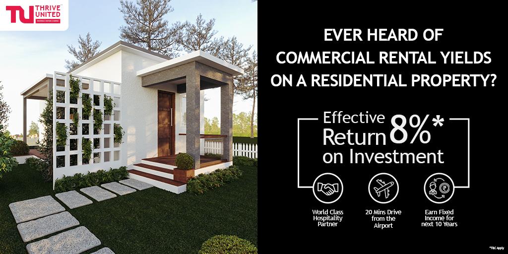 Thrive_United's tweet photo. A luxury cottage that pays you for owning it. A fixed rental income of Rs.16,250/month for the next 10 Years. Find out more on https://t.co/Cy5rmcXoDz or Call @ 9900906906
#ThriveUnited #RealEstate #Home #properties  #DreamHome #LuxuryLife  #LuxuryHomes #LuxuryCottage https://t.co/GdocmLUHTS