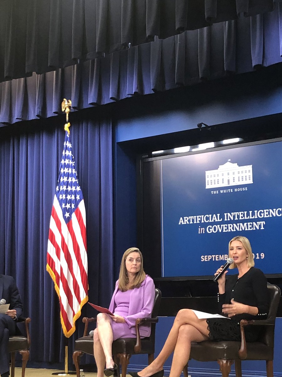 Great event yesterday with 150 fellow leaders from public, private sector and academia at #AIinGovSummit discussing U.S. leadership in AI and what will it take to lead together in this journey. 
<a href="/SuzetteKent45/">Suzette Kent</a> <a href="/IvankaTrump/">Ivanka Trump</a>
@Weichert45
<a href="/mkratsios/">Director Michael Kratsios</a>
<a href="/CharlesKeckler/">Charles Keckler</a> <a href="/anilcheriyan/">anilcheriyan</a>