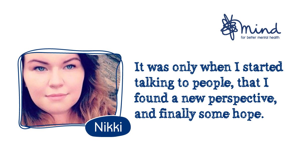 Nikki first thought about taking her own life aged six, then attempted to when she was fourteen.

She thinks we all have the power to change someone's like with a conversation > bit.ly/2PYvFoZ #WorldSuicidePreventionDay