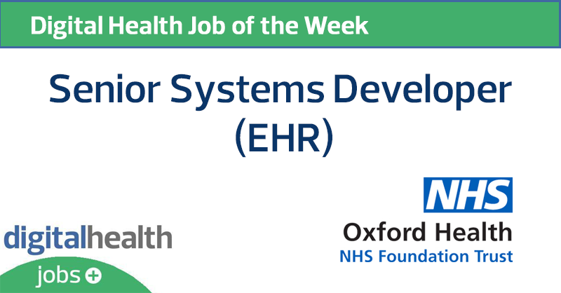DHTopJobs's tweet photo. #JobOfTheWeek: @OxfordHealthNHS is looking for an experienced Senior Systems Developer to advance the implementation of the Trust’s ICT Strategy More/apply: https://t.co/0K5PDDZPF5 https://t.co/NTo5aFXRvZ