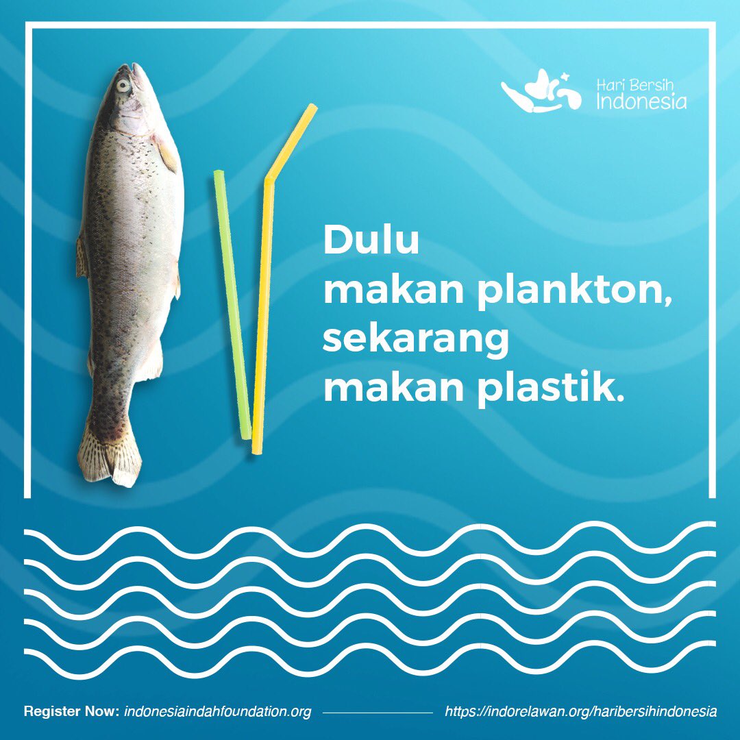Dulu, ikan emang makan plankton. Tapi sekarang, mereka punya makanan lain dari kita. Namanya sampah plastik!

Buktinya, udah ada ikan paus yang mati dengan 5,9 kg sampah plastik di perutnya. Cian anet kan?

Itulah why ngurangin sampah plastik itu penting!
#HariBersihIndonesia