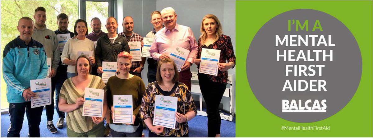 balcastimber's tweet photo. Today on #WorldSuicidePreventionDay we've booked in our 2nd #MentalHealthFirstAidTraining.

Our 'graduating class' of June 2019 are now equipped to provide a listening ear &amp; are guided to look for signs that not all is okay.

#itsokaytonotbeokay #balcasinthecommunity #teambalcas https://t.co/UhyOqY7CRc