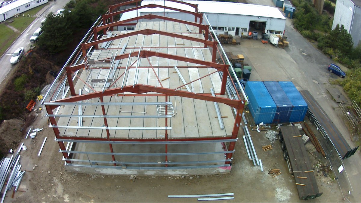 PhoenixCladding's tweet image. Cold rolled steel starting to be fitted for @KensaHeatPumps new factory #Cornwall #steel #Construction #loveourjob