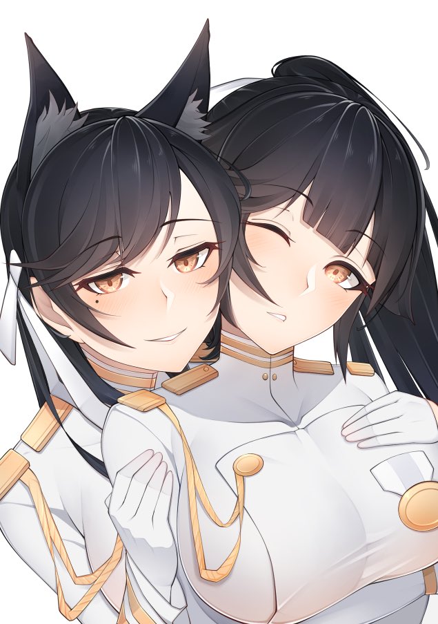 みんな新艦船を描こうとしている中、私は二人を描いていました…☺️
#アズレン
#愛宕
#高雄 