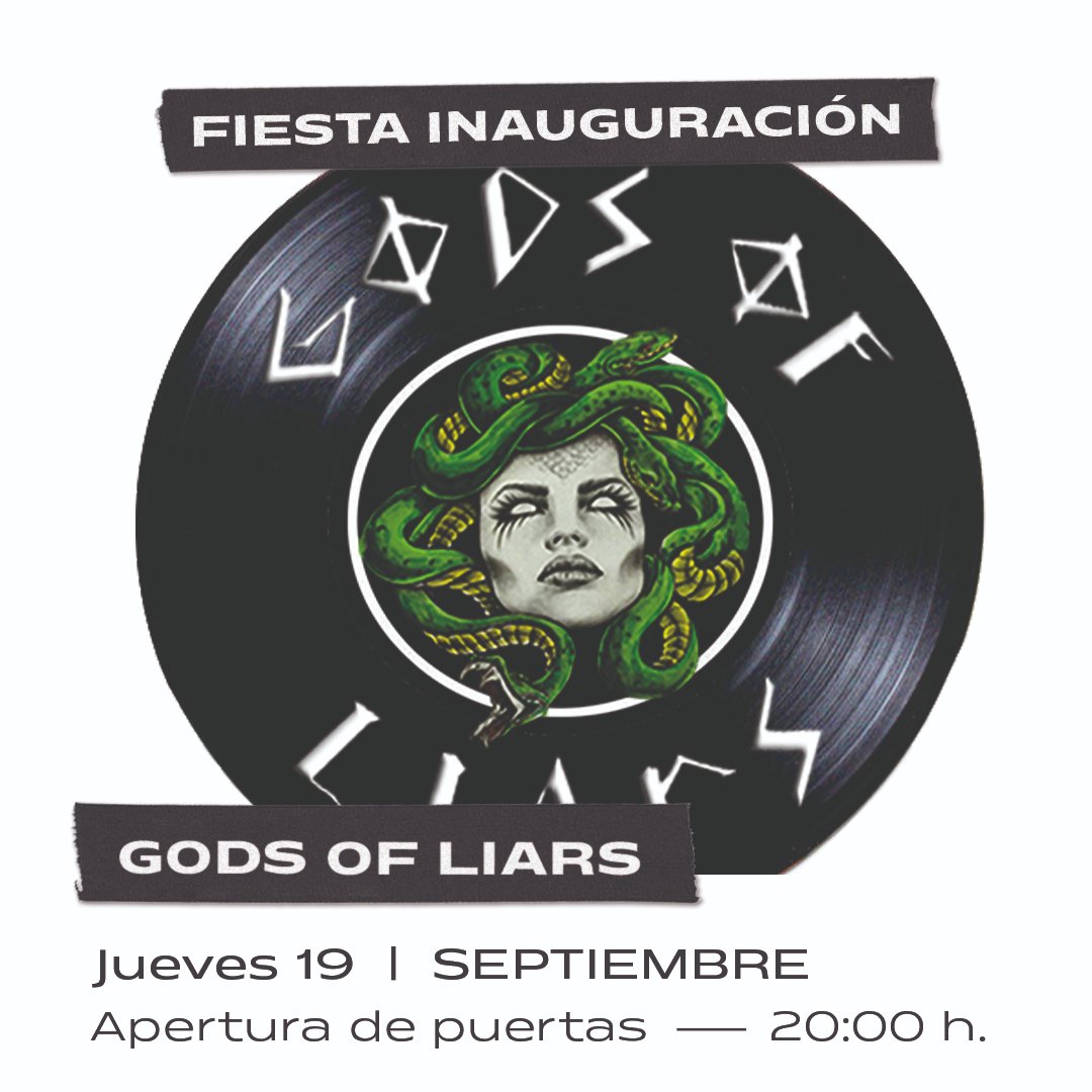 ✨✨ FIESTA DE INAUGURACIÓN ✨✨

El jueves 19 celebramos la reapertura de la sala con una fiesta de inauguración. Os dejamos el horario de los conciertos: 

20:00 h. __ Apertura de puertas 
20:30 h. __ Gods Of Liars
21:15 h. __ <a href="/VibraMarte/">Vibra Marte</a> 
22:00 h. __ <a href="/guadalupeplata/">Guadalupe Plata</a>
