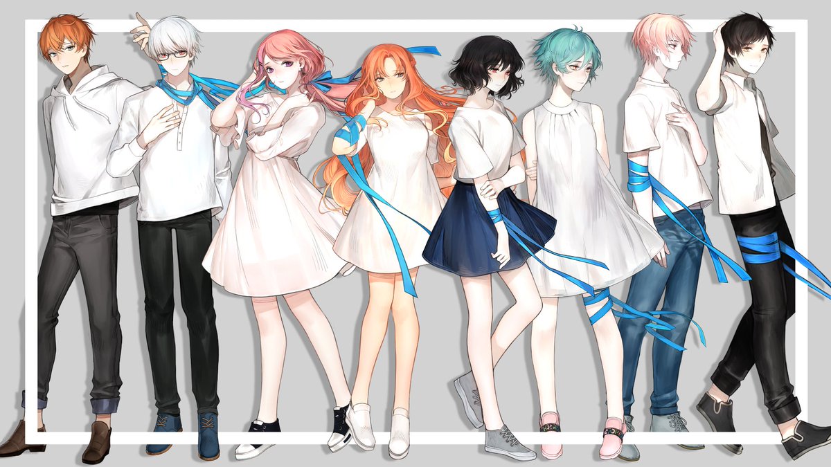 【LSO2019-R1】 アトラクトライト / Attract Light 【ENDZ】
Our entry: https://t.co/3VPvMt1lq5

Sketch: me
Lineart - color: @111Maka111

Do sketching for this group was a amazing experiences ??
All singers and staffs do their best for this ???? 