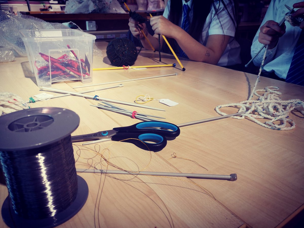 EyemouthArt's tweet image. Great session with Higher & National 5 today #knitandnatter #designsamples #❤️art #Mindfulness
