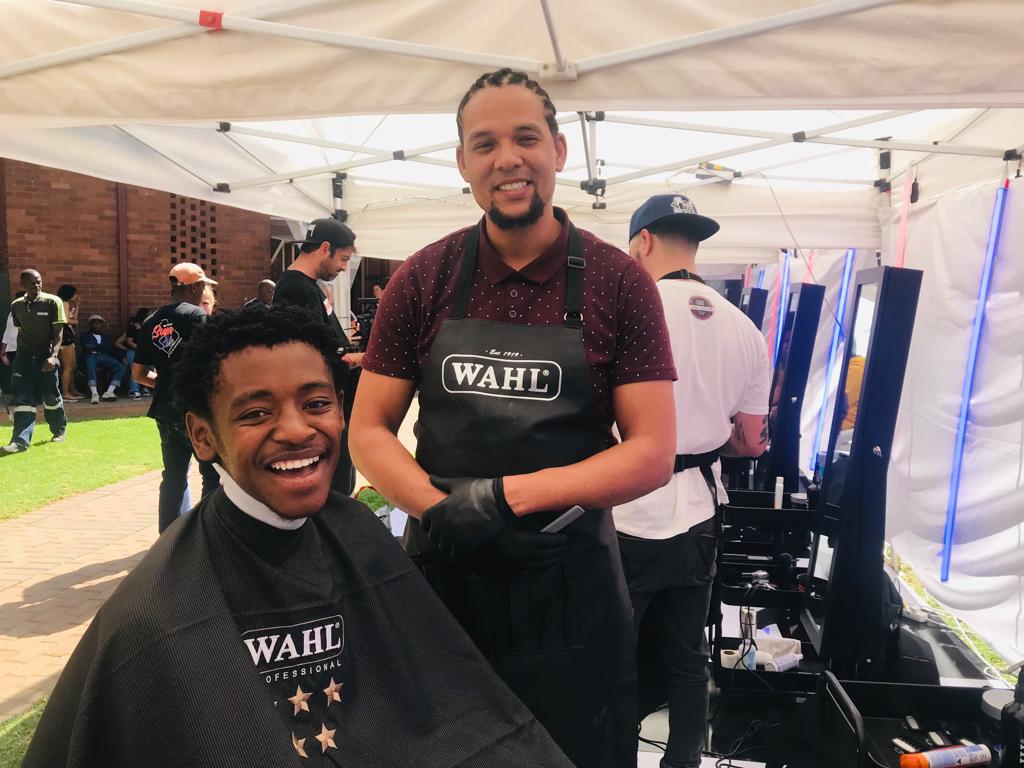 BMHPretoria's tweet photo. Fancy a free haircut🤔 Thanks to #superslick #battleofthebarbers2019 some of our students recieved just that!! A free haircut.😎 Thanks to AMKA and @MoiContent https://t.co/6uqv491ffj