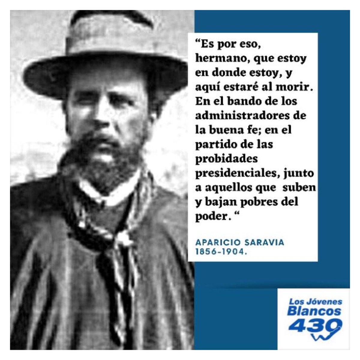 430Uy's tweet photo. A #115años de su paso a la inmortalidad le volvemos a decir al Cabo Viejo #PresenteMiGeneral
#DefensorDeLasLeyes
#LoQueNosUne
⚪️🔵 https://t.co/T5vpabmgxE