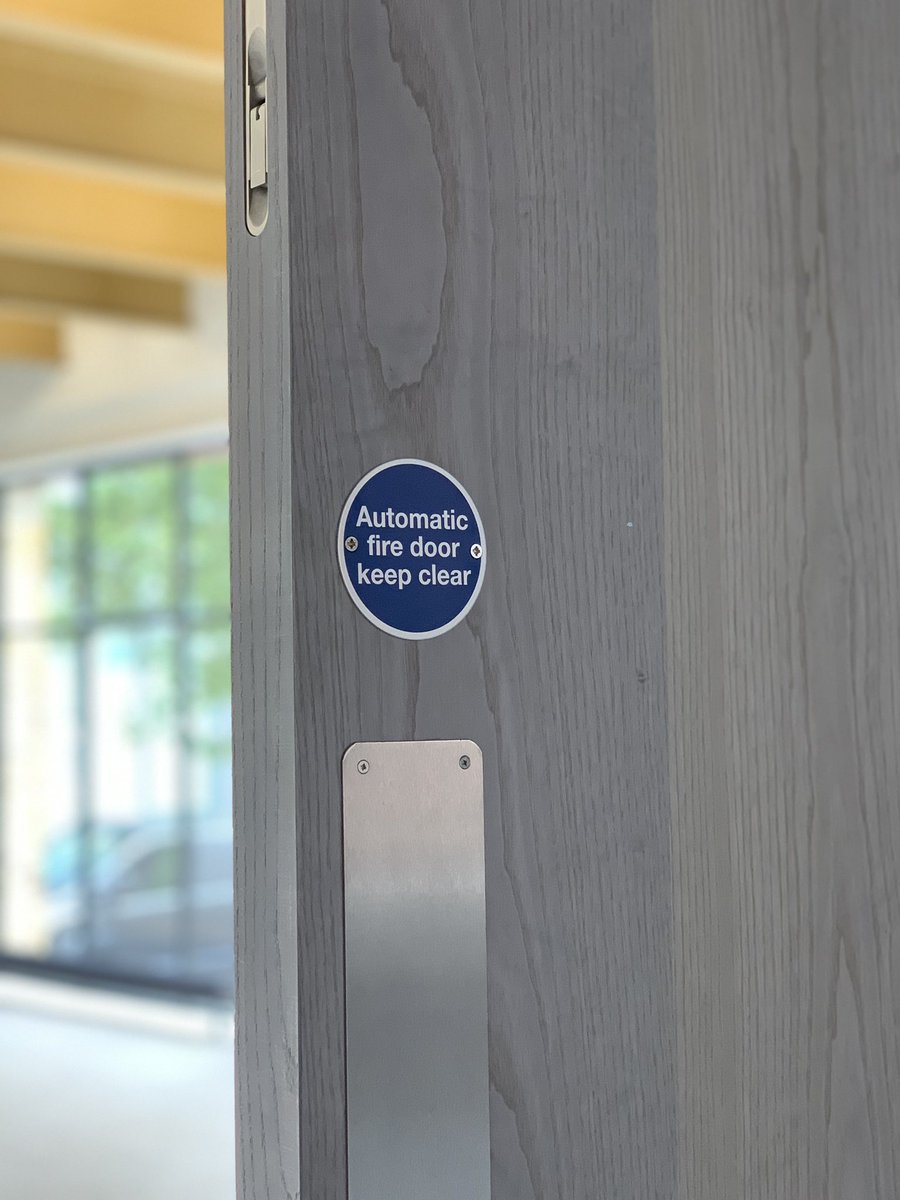 Doorview's tweet photo. Always nice to revisit old projects and see how well they compliment the building while also playing an integral role in the fire protection. #firedoors #design #architecture https://t.co/kYAgy0JzCX