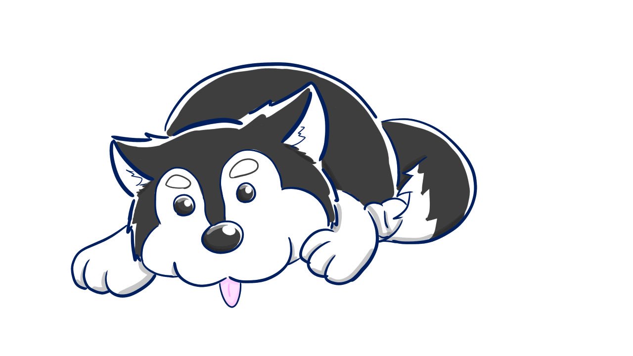 まほぎつね 友人がハスキー犬のイラストが欲しいと言うのであげたのに人選ミスと言われた挙句動くイラストにしたら可愛くないと切り捨てられた彼 彼女 勿体無いのでフリーイラストにします もしよければどなたか使ってやって下さい フリー