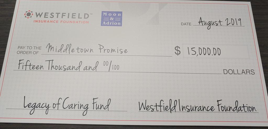 A huge thank you to the wonderful people at Moon &amp; Adrion Insurance Agency in <a href="/CityMiddletown/">City of Middletown</a> for a grant that will directly impact our <a href="/MHSMiddieTweets/">Middletown HS</a> students. Thank you <a href="/rickmccrabb/">Rick McCrabb</a> for putting together a great piece to help spread the word. #MiddieRising