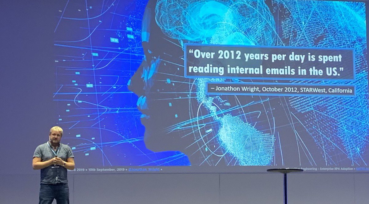 jmkujala's tweet photo. Should that work be in emails? Good question by @Jonathon_Wright #tkp19 https://t.co/nU10Mi9Vxs