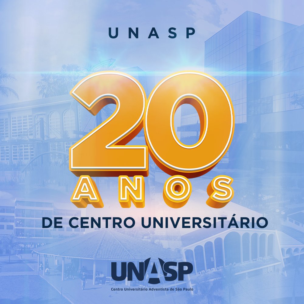 O Unasp completou 20 anos com o status de Centro Universitário. A data ajuda a relembrar nossa história, ver o quanto avançamos e nos ajuda a olhar para um sonho ainda maior: ser a Universidade Adventista do Brasil! Veja mais em: go.unasp.br/20anos #unaspbr