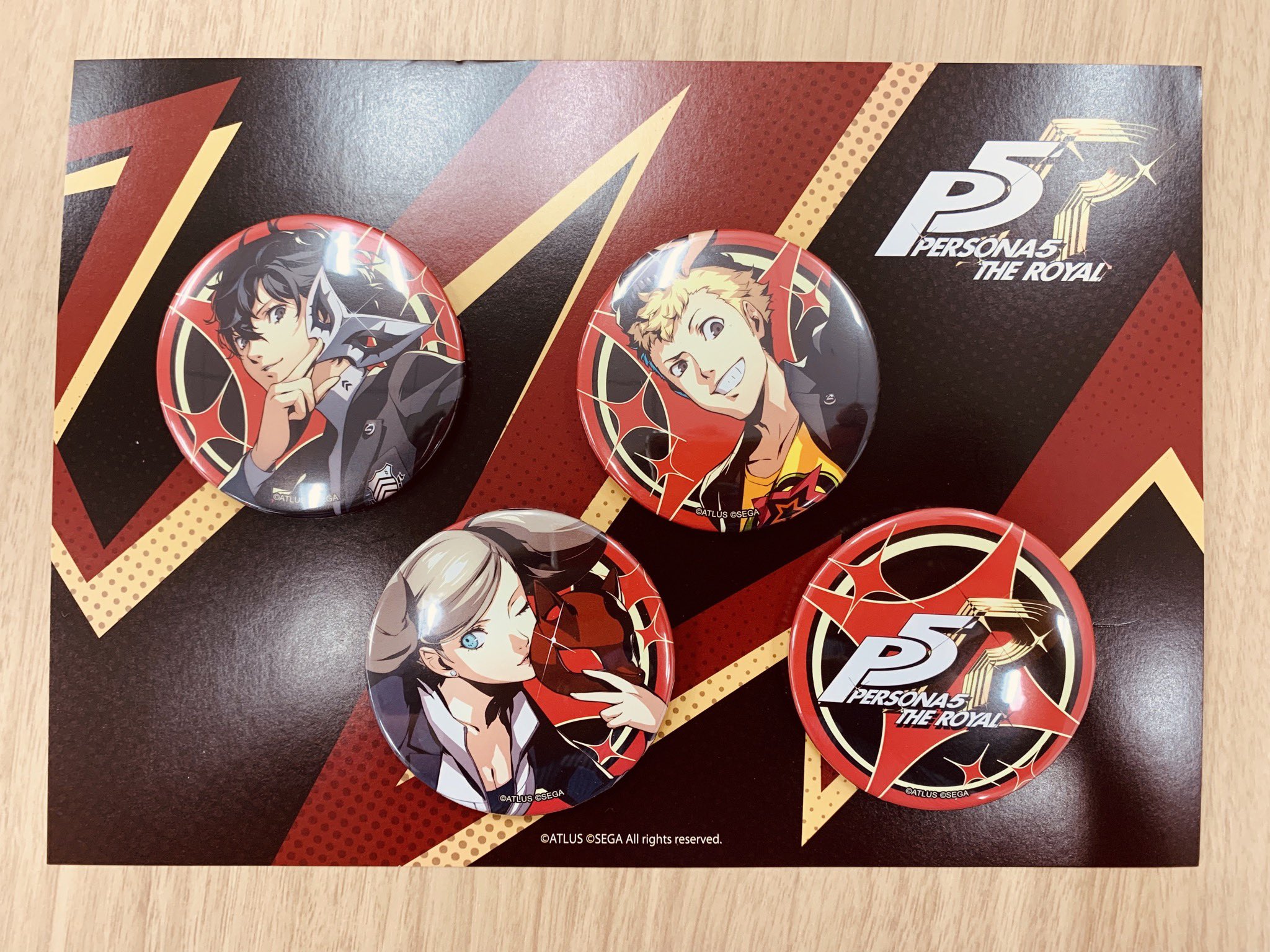 ペルソナ5 PERSONA5 THEROYAL 楽天コレクション 缶バッジ 信也