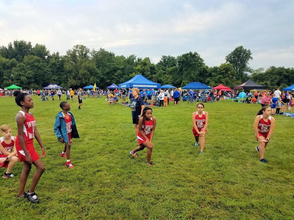 WSmiddle's tweet photo. Enjoy these photos of our cross country team warming up before their competition at the SIUE cross country course. Our students did a wonderful job and we are so proud of them! #ILBacktoSchool #WhitesidePride https://t.co/KfITDtfd1y