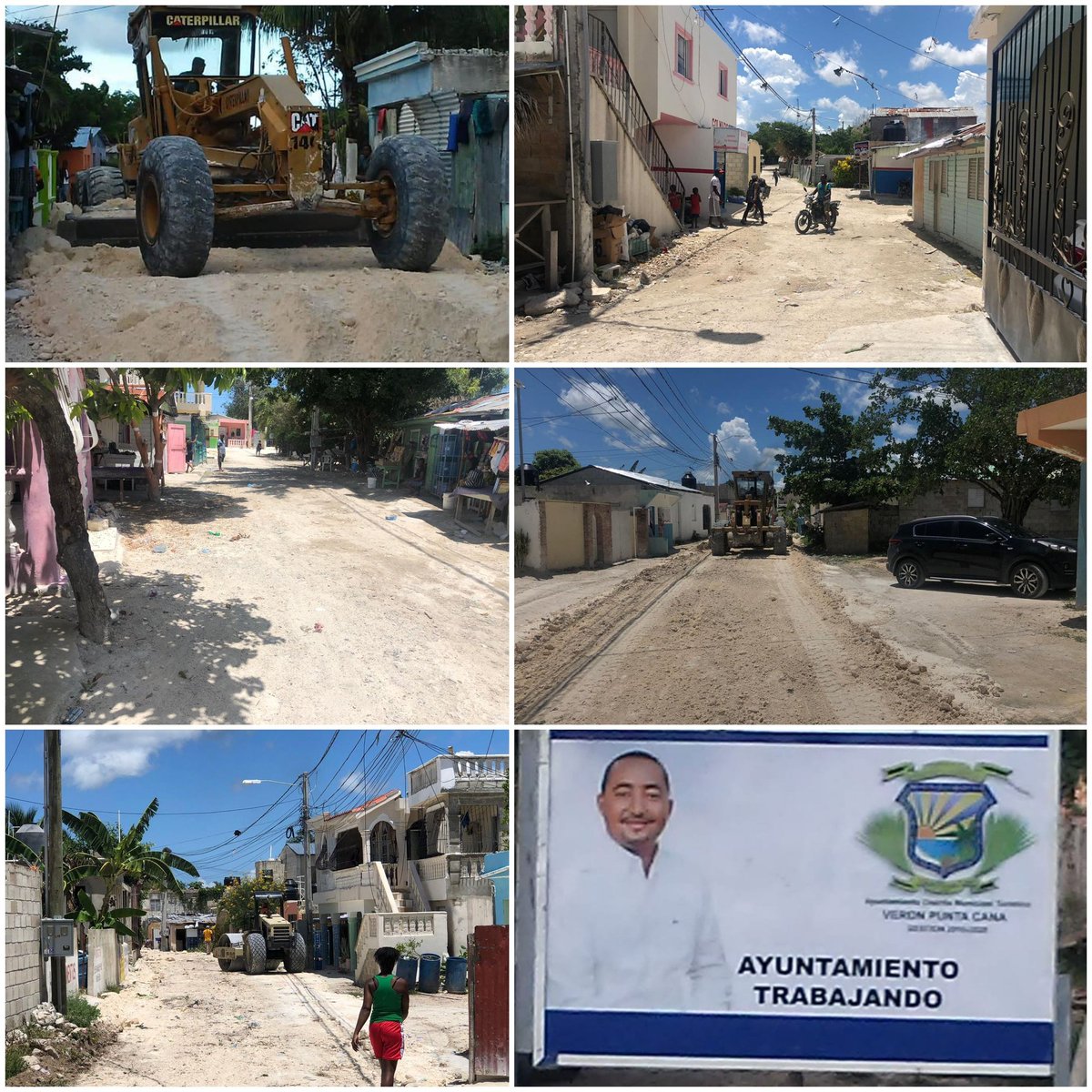 AyuntamientoVPC's tweet photo. Continuamos trabajando por el bienestar y desarrollo de cada sector del Distrito #VeronPc. 🚧❕.
.
Esta vez estamos en el sector los músicos acondicionando las calles y encalichado. .
.
.
.
#alcaldiaveronp #mantenimiento #like #alcaldía #ManolitoCumple #ManolitoestaTrabajando https://t.co/kLfopRlL9K