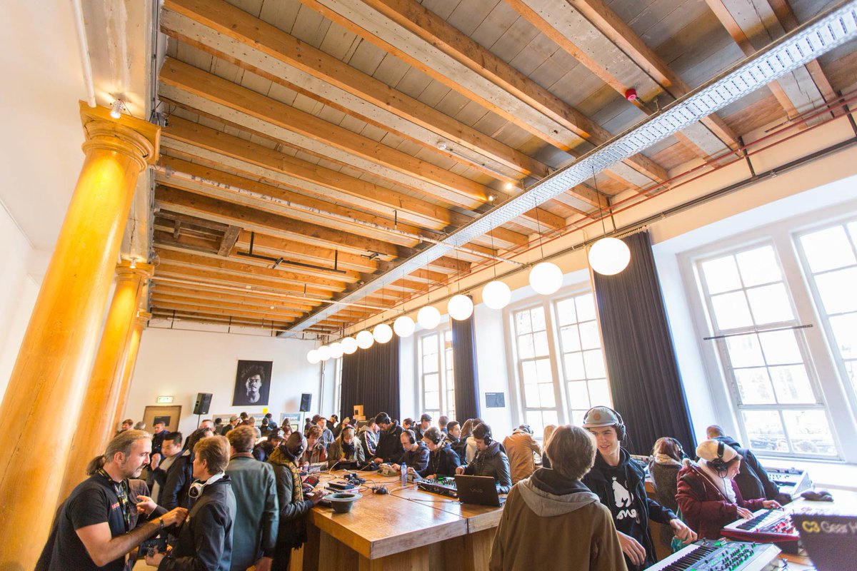 🔊 Calling all gearheads, sound wizards and aspiring producers! @Compagnietheate will play host to an immersive synth playground, demo and promo pitches, beat machines, MusicTalks, the annual Edison Jams Modular Sessions and much more: a-d-e.co/2keIBYI #ADE19