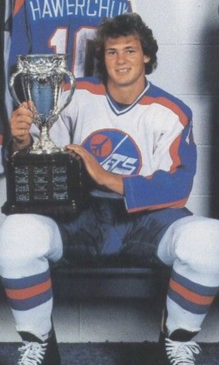 80sNhl's tweet photo. Dale Hawerchuk Calder Trophy winner. 1981-82. #GoJetsGo https://t.co/ZTk8Jy0GAq