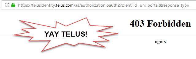 rkolenko's tweet photo. @TELUSsupport Your login portal is dead.  Been dead for a few days now.  Makes it rather difficult for us to see what our bill is.... https://t.co/SNjx8X7716