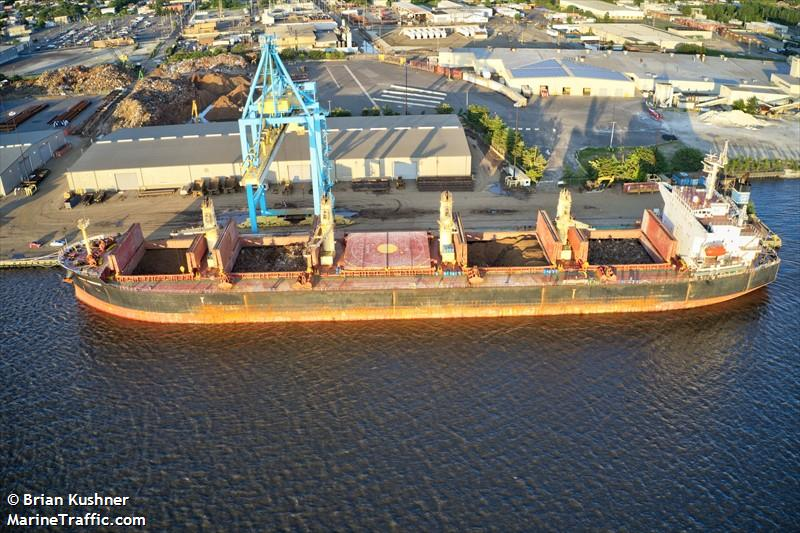 mv Genco Predator currently loading ex Port of Liverpool under our agency