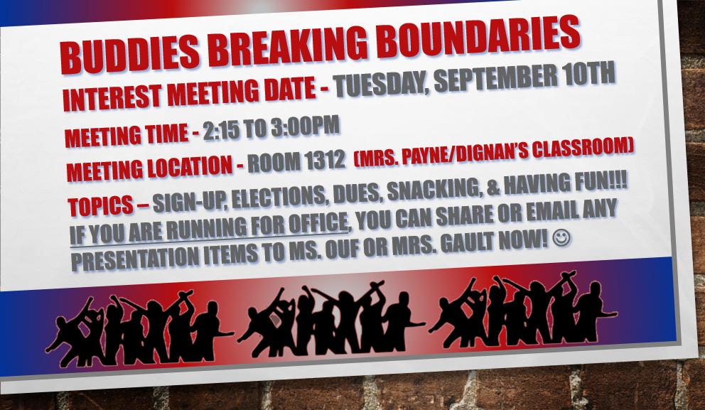 PHSBuddies's tweet photo. READY FOR TODAY'S INTEREST MEETING, BUDDY FAMILY?!? https://t.co/ZBWsoLt8c1