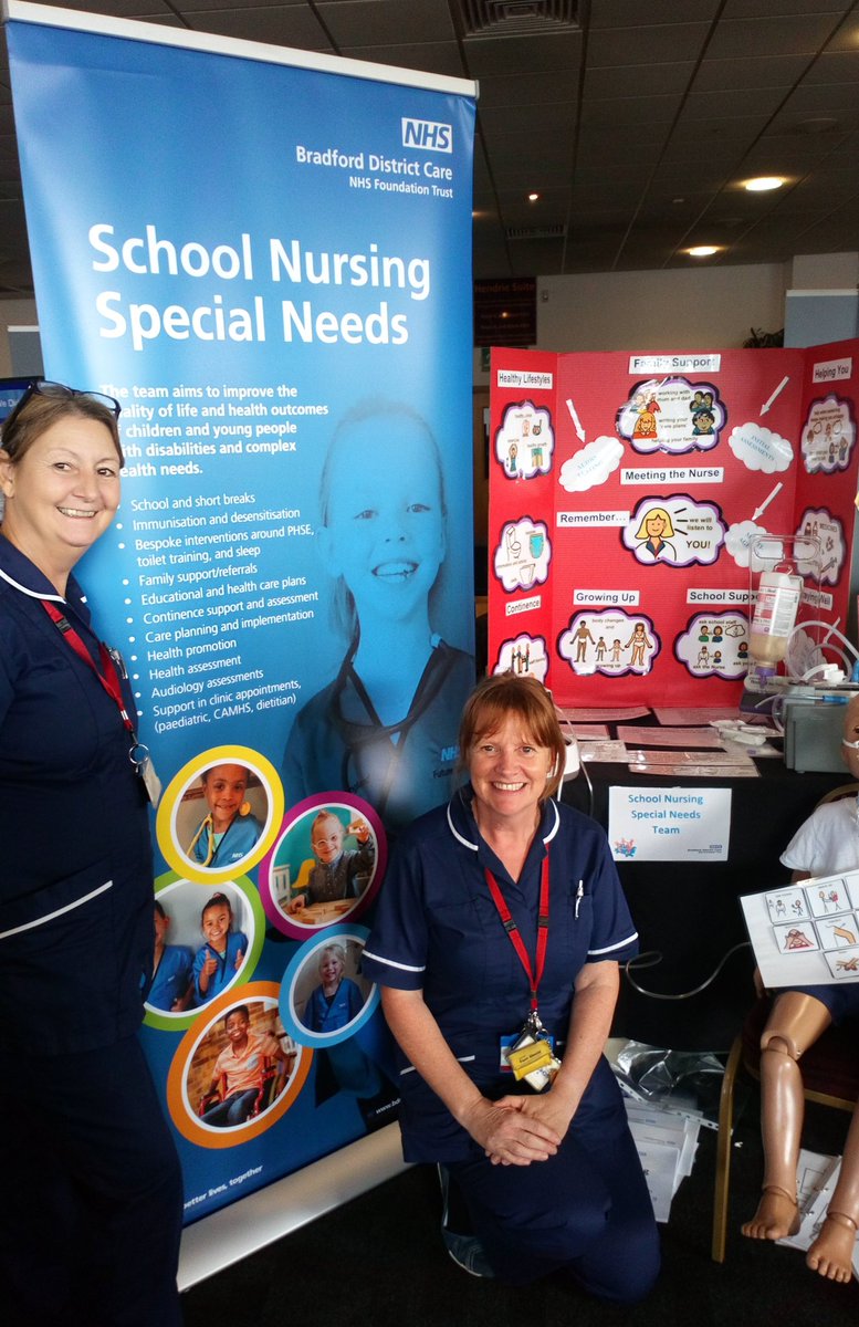 BDCFT's tweet photo. Our brilliant School Nursing Special Needs team have been busy here at #AMM19 showing attendees how they can improve children and young people's quality of life and health outcomes. https://t.co/8Rav14Opoc