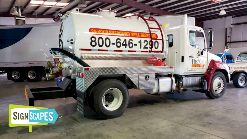 SignScapes's tweet photo. SignScapes can tackle vehicles of any shape! Here are some decals we put on First Care's truck!

#truckwrap #trailertruck #vinyldecals #signscapes #firstcare https://t.co/9NtCltv21N