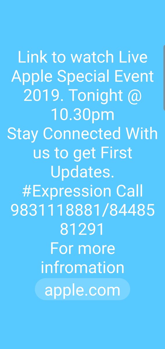 expressionamit's tweet image. Stay Connected for Biggest Event of the Year Apple Comingup with Series of iphone 11