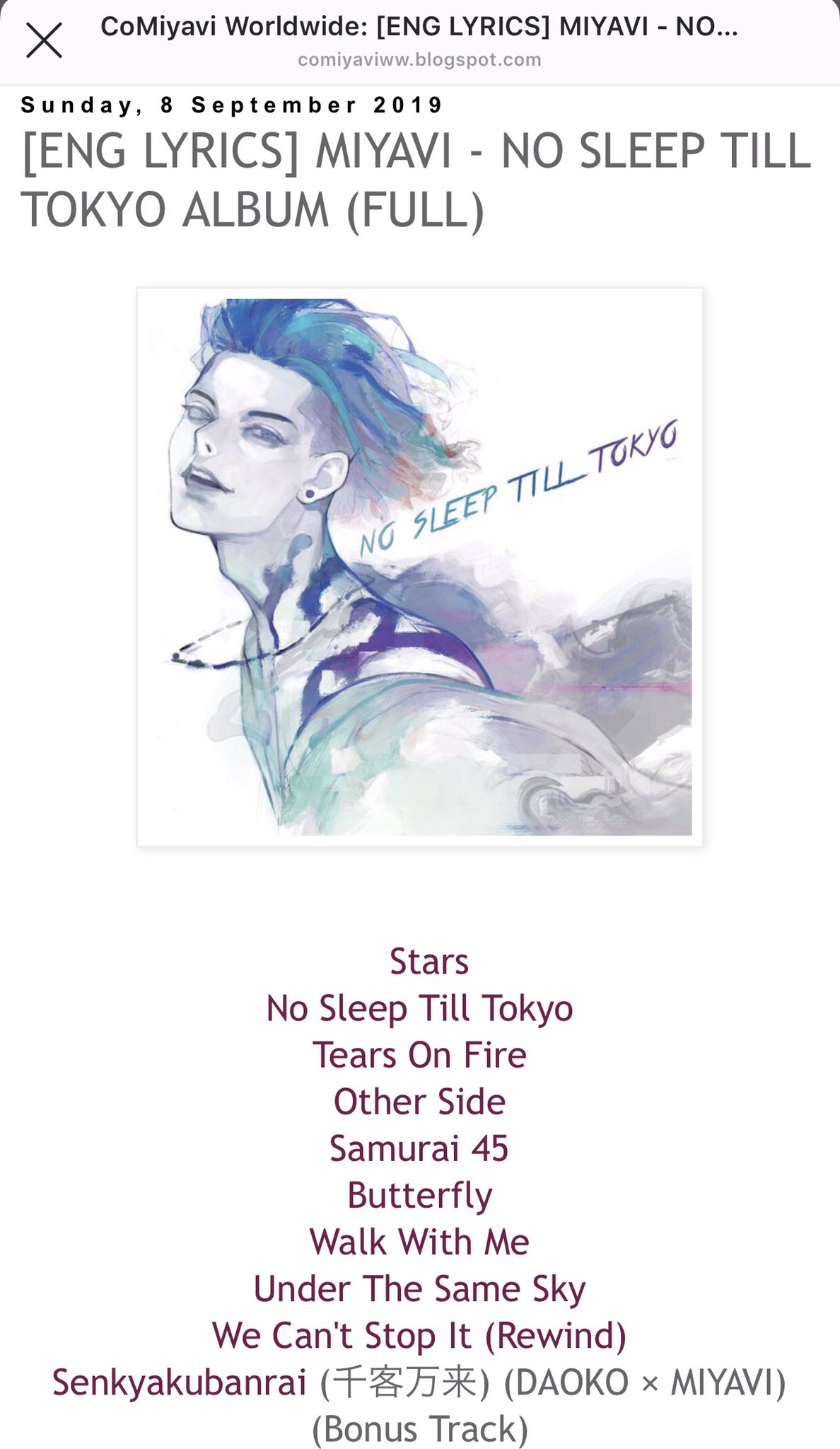 ed-275 CD NO SLEEP TILL TOKYO 雅 MIYAVI MIYAVI – No Sleep Till Tokyo – CD (Album) + DVD (NTSC
