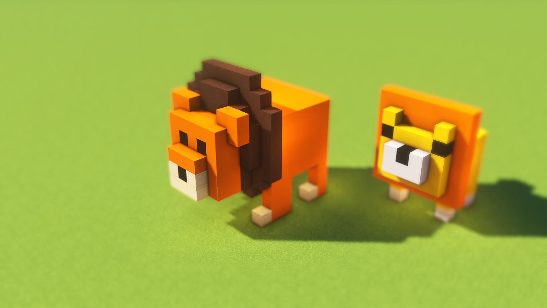 ট ইট র Seven マイクラでライオンの親子を作ってみた 結構可愛い気がする Minecraft マイクラ マイクラ建築 T Co Dvnzzxfqhn ট ইট র