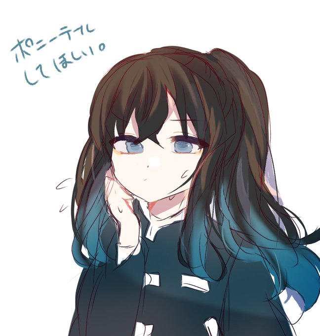 ※依頼絵遅れてたらDMくださいさんがTwitterに投稿した時透無一郎(鬼滅の刃)のイラスト。