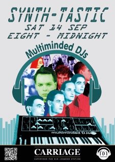 This Saturday <a href="/MultimindedDJs/">Multiminded Music</a> are back by popular demand
for a Synth-tastic night at The Carriage Jesmond. 
Celebrating the best synth bands including: Depeche Mode, Human League, Kraftwerk, OMD, Visage, Sparks, Gary Numan, New Order &amp; many more.. 💫⚡️⌨️
facebook.com/events/6741755…