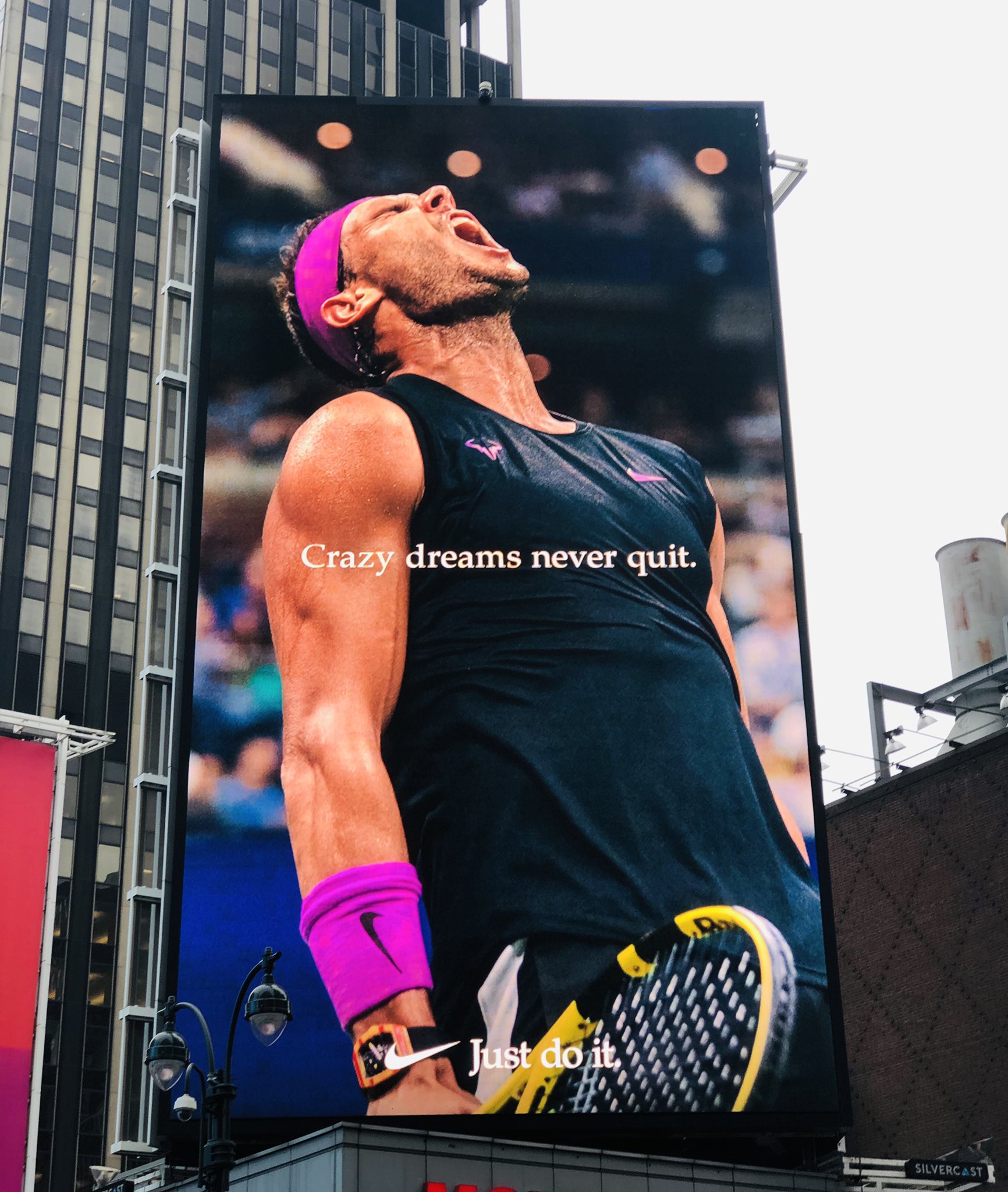 TickPick on Twitter: "New @Nike billboard in NYC featuring Rafael Nadal after his win! cc: @darrenrovell https://t.co/dHwOtOJniP" / Twitter