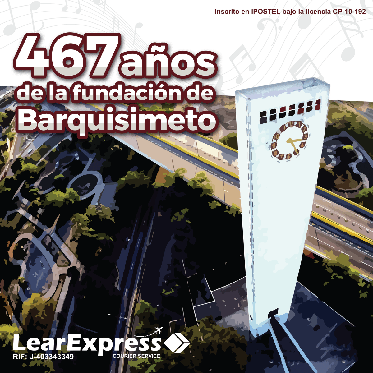 LearExpress_Ve's tweet photo. Hoy se celebran 467 años de la fundación de la ciudad musical de #Venezuela, #Barquisimeto. ¡Felicidades a todos los guaros!

#LearExpress #LearTips #Servicio #Envíos #Courier #Paquetería #USA #Venezuela #Caracas #FeriadoRegional #Barquisimeto #Agencias https://t.co/zRzg9N90CO