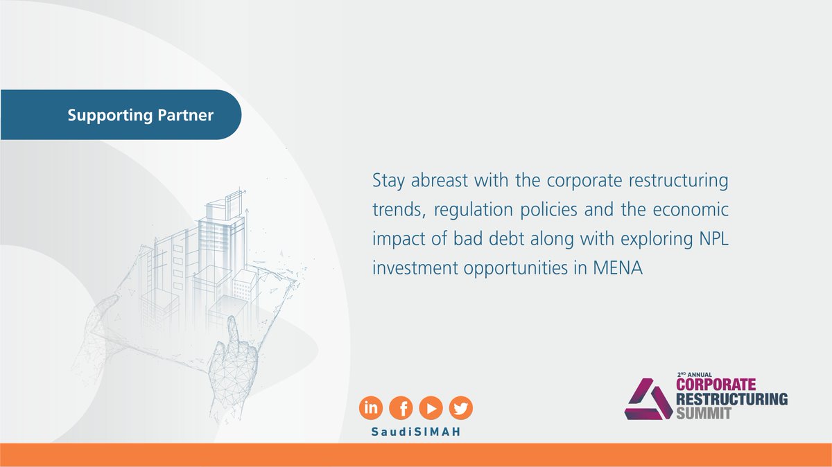 SIMAH | سمة (@saudisimah) on Twitter photo Top 6 reasons to attend the 2nd Annual <a href="/CorpRS/">Corporate Restructuring Summit 2019</a> on 11th & 12th Sept 2019 at Dubai. Visit crs19.com for more information
#SIMAH
#CorpRestructure19 Top 6 reasons to attend the 2nd Annual <a href="/CorpRS/">Corporate Restructuring Summit 2019</a> on 11th & 12th Sept 2019 at Dubai. Visit crs19.com for more information
#SIMAH
#CorpRestructure19