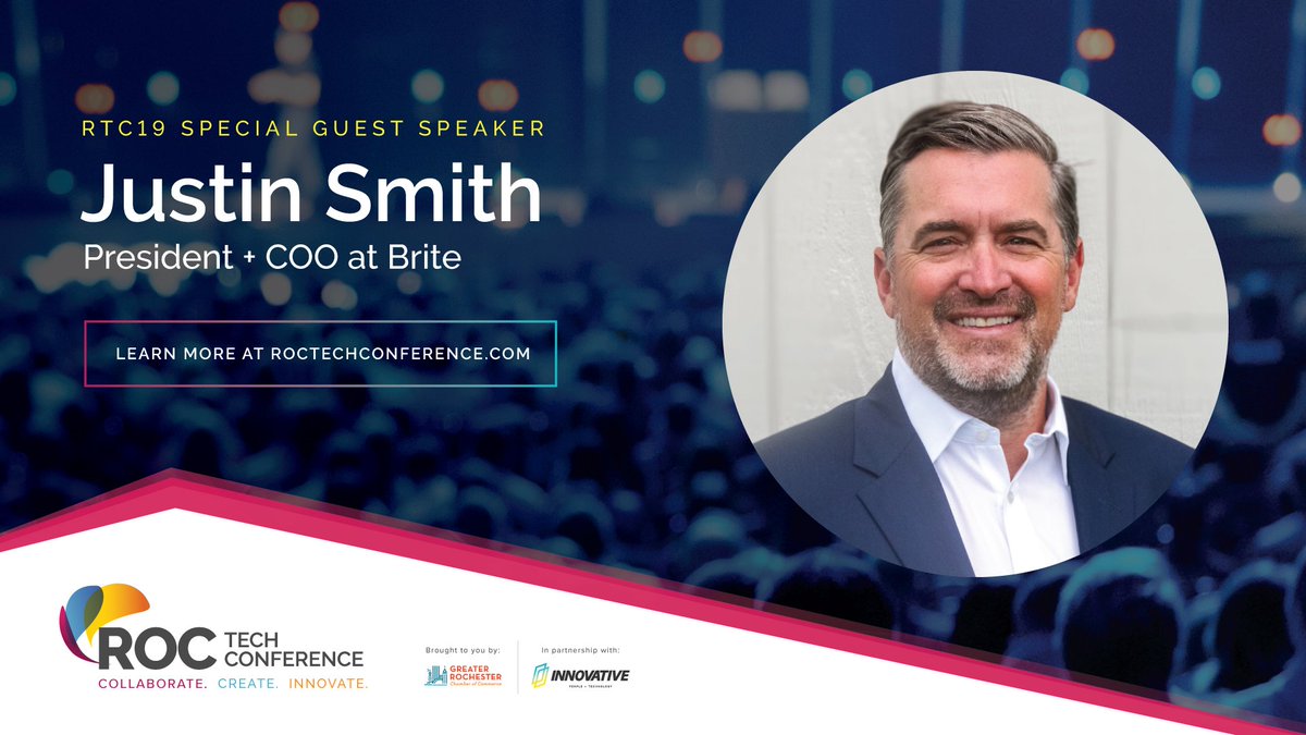 ROCTechConf's tweet photo. Make sure to catch the AMAZING breakout session with Justin Smith of @BriteComputers as he offers powerful insight into Cyber Security! You will not want to miss this opportunity! Join us September 12th https://t.co/crCBa7IFQo
#lead #collaborate #innovate #rtc19 #togetherwewin https://t.co/81QNoioOWa