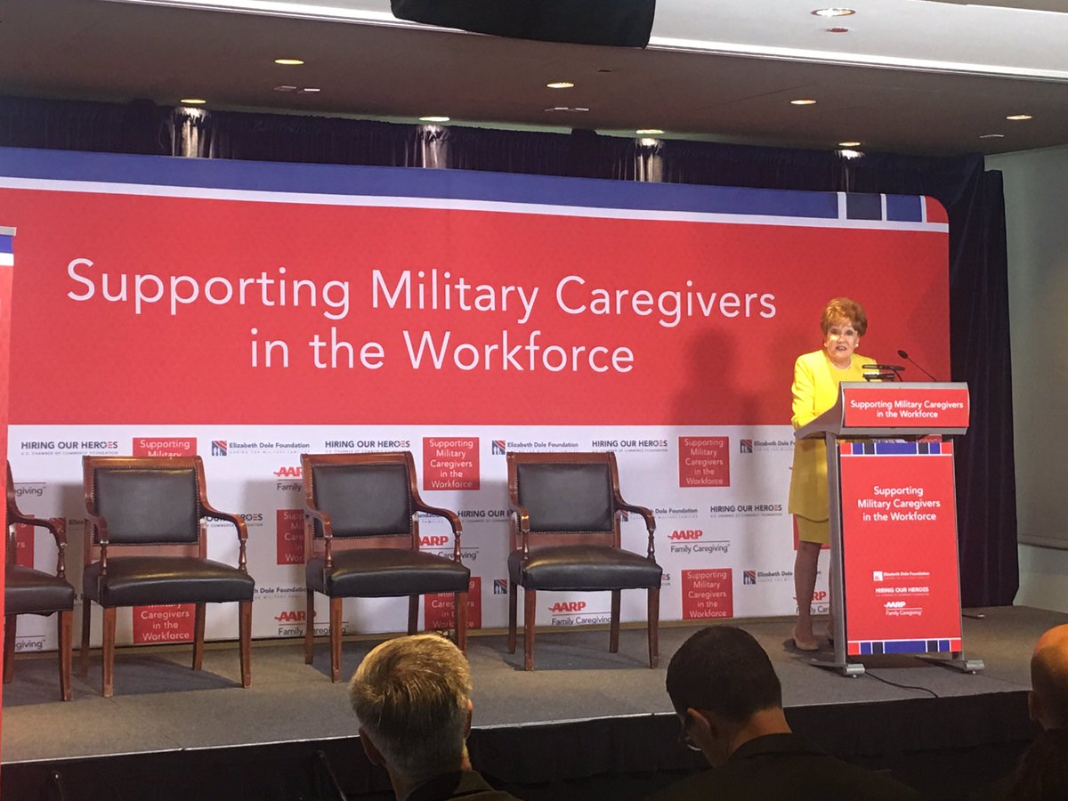 “We are proud to partner with @aarp and <a href="/hiringourheroes/">Hiring Our Heroes</a> in this work. We are talking about far more than just jobs. Employment is financial security and social connections; it’s a validation of self-worth.”
Sen Elizabeth Dole #WorkingMilitaryCaergivers
