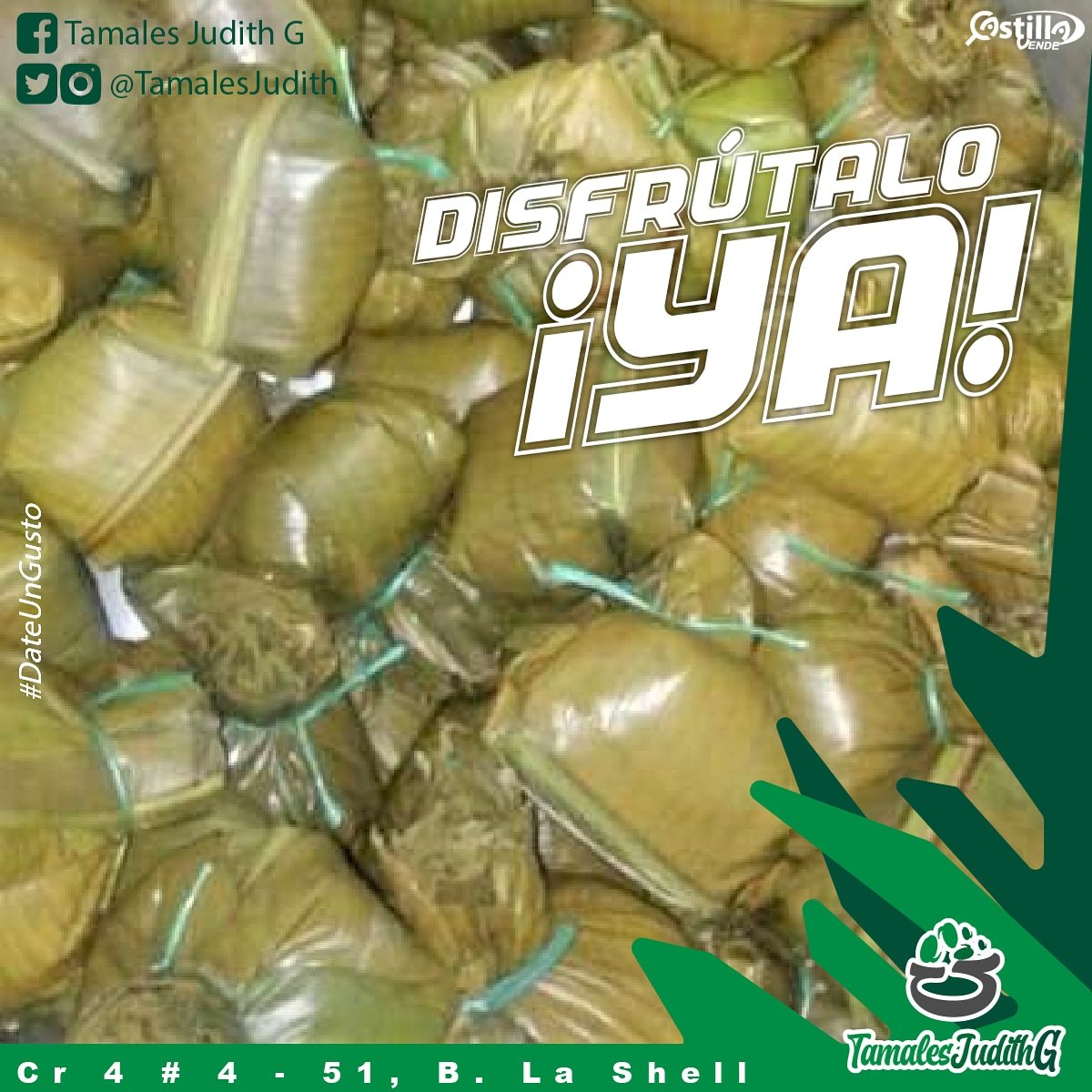 TamalesJudith's tweet photo. Los mejores tamales para disfrutar los sábados. Encarga el tuyo. #DateUnGusto #CastillaVende #AmorYAmistad https://t.co/r9fg2WBq2q