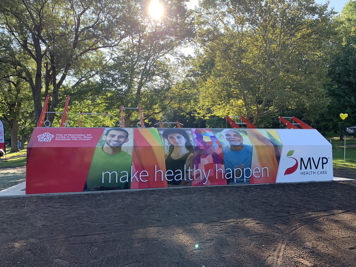 Join us this morning at the grand opening of the MVP Health Care Fitness Court-making fitness free for everyone! Press are invited to try out the court at 10, press conference starts at 10:30. <a href="/news10nbc/">News10NBC</a> <a href="/13WHAM/">13WHAM</a> <a href="/News_8/">News 8 WROC</a> @SPECNewsROC <a href="/WXXINews/">WXXI News</a> <a href="/DandC/">Democrat & Chronicle</a> @roccitynews #MVPFitCourt