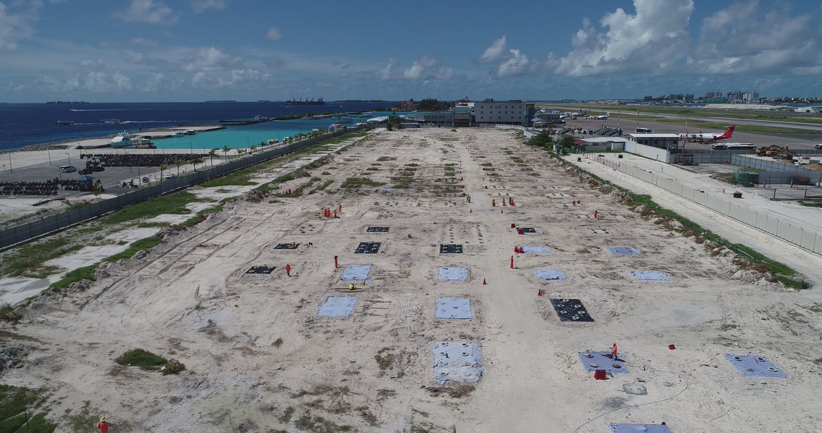 MACLmedia's tweet photo. Development updates @VelanaAirport
Foundation works of the new International Passenger Terminal Building on going
#VIAdevelopment https://t.co/784z6UBrLK