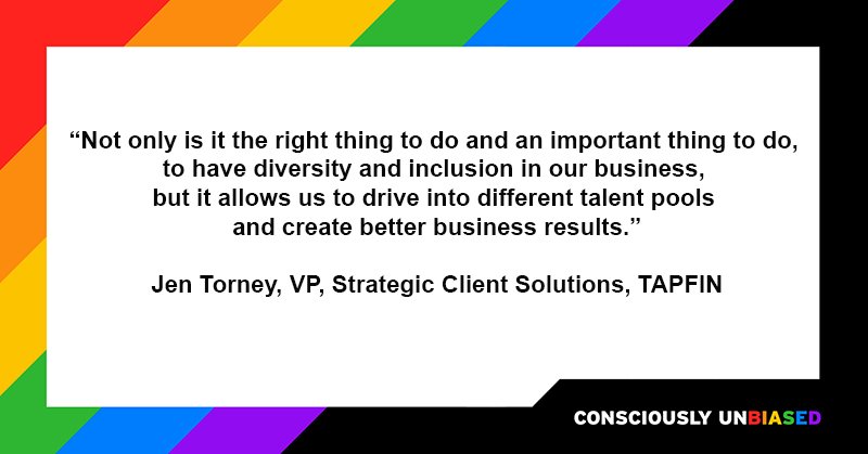 At the <a href="/cwssummit/">CWS Summit</a> w/ <a href="/consciouslyunb/">Consciously Unbiased</a>. <a href="/JenniferTorney/">Jen Torney</a> on #DiversityMSP: “Not only is it the right thing to do and an important thing to do, to have diversity and inclusion in our business, but it allows us to drive into different talent pools and create better business results.”