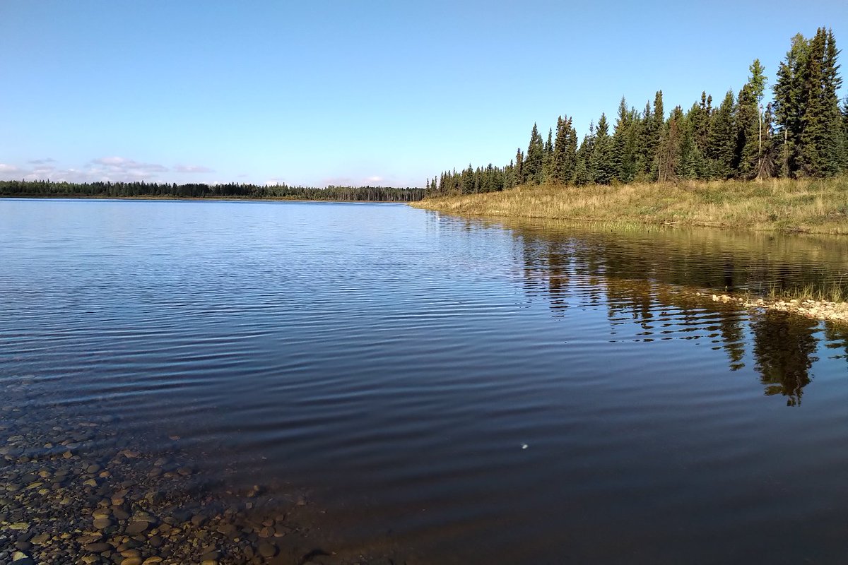 JO__GIS's tweet photo. A peaceful lake in #Muskoka or a man made compensation lake in the middle of Canada's Oil Sands?
Great 1st stop on our 2019 field tour of best practices. #Collaboration #COSIALand https://t.co/1XRcC6BzbE