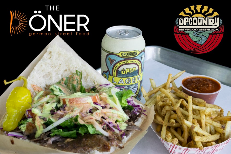 upcountrybrew's tweet photo. Hungry? Thirsty? Head on over to our West Asheville taproom for some food from The Doner and craft beer from yours truly. #avlbeer #avleats #avlyfe #craftbeer #828isgreat https://t.co/IjwOdHA784