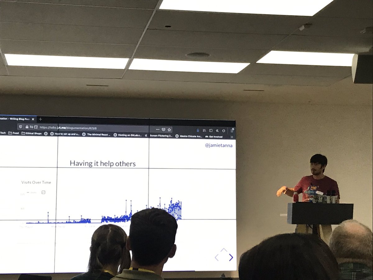 Blogmentation could be the ideal solution to my bad handwriting and even worse memory! Thanks <a href="/JamieTanna/">Jamie Tanna | www.jvt.me</a>  and some insane stats on postings!!! <a href="/nottsjs/">NottsJS</a>