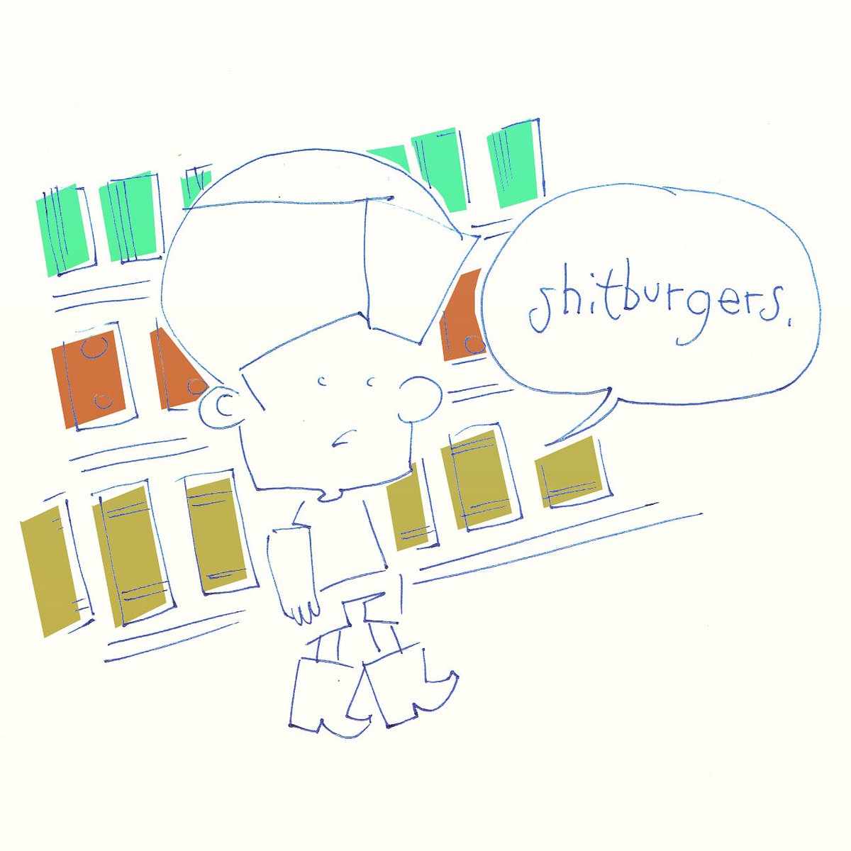 vanjarcomics's tweet photo. Shitburgers.
#webcomics #comics #shitburgers #petriboy #jason #comicstrip #funnies #webcomic #comix #cartoon https://t.co/Qw266yvkoZ