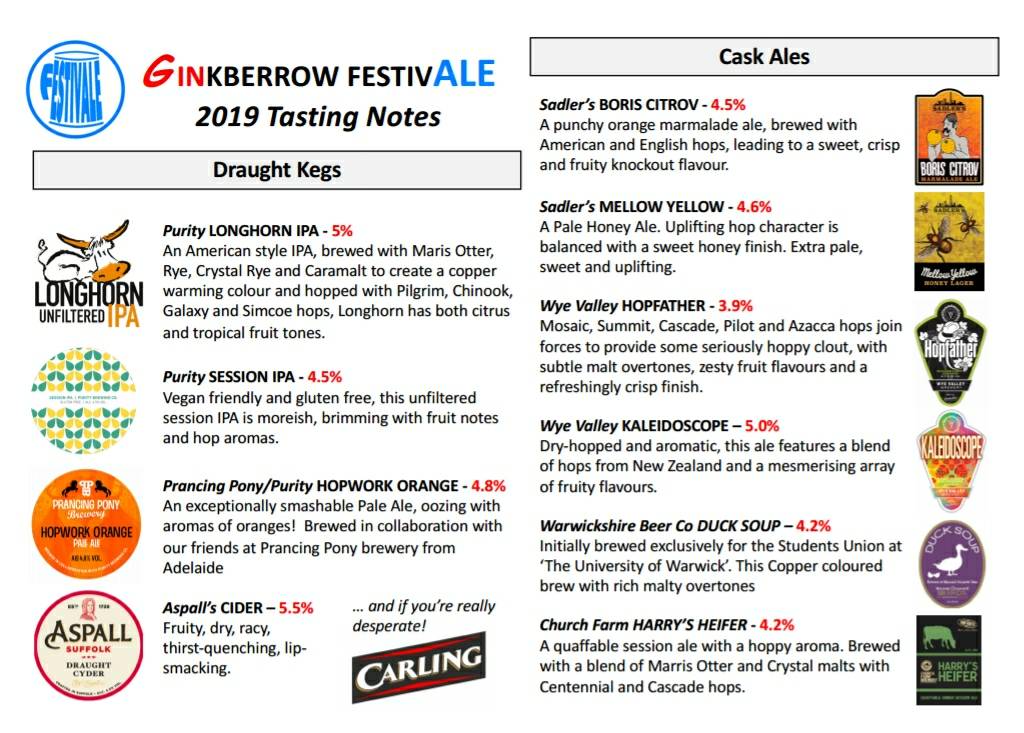 SCInkberrow's tweet photo. Just three days until our FestivAle weekend begins

To get you prepared here is the great collection of drinks we will have on offer over the weekend

Make sure to join us over the weekend, and Saturday night is not to be missed

#FestiveAle https://t.co/b4pwYklHIa
